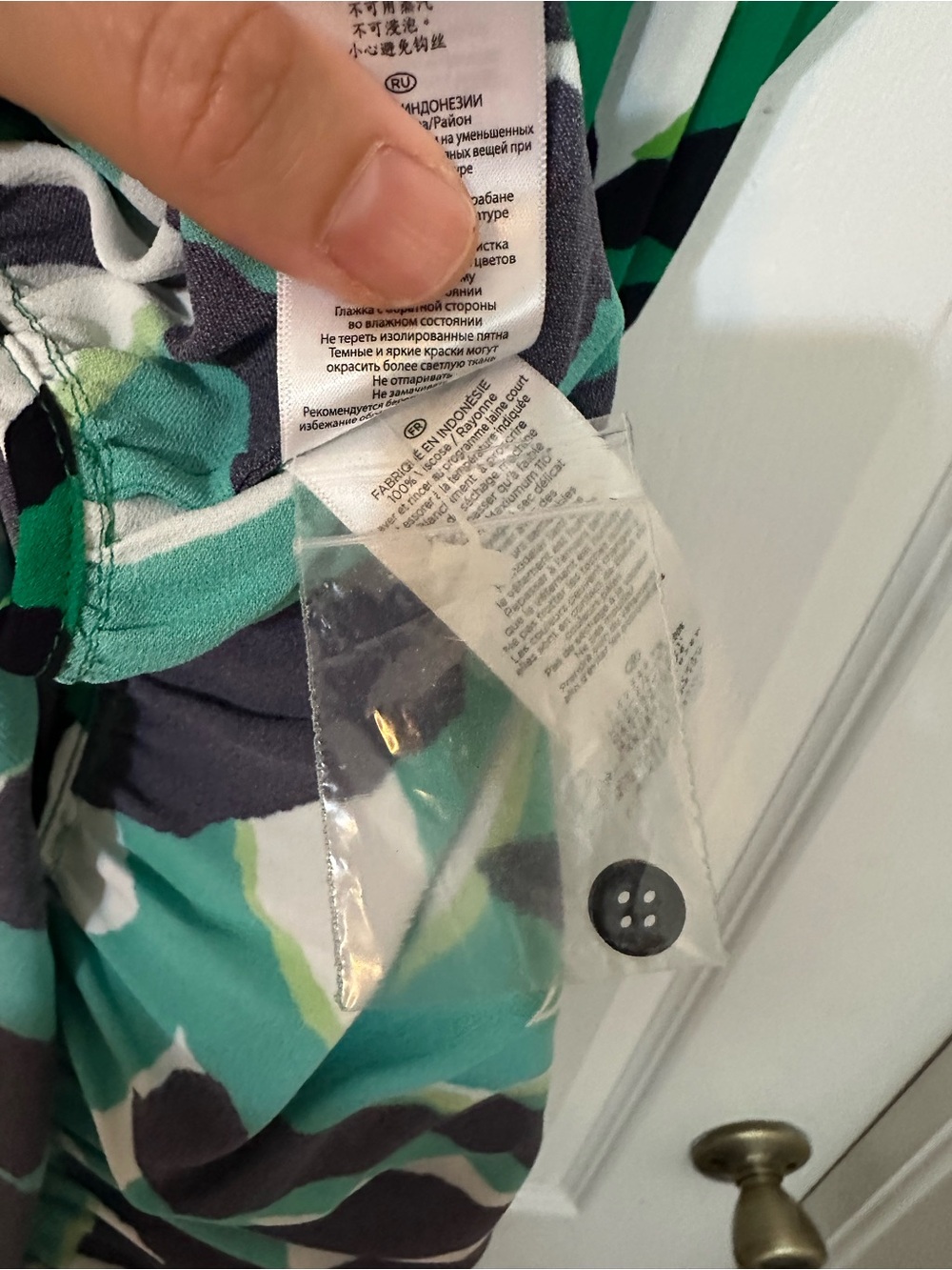 Hobbs London Green Tropical Leaf Maxi Dress Size 10 - Picture 8 of 10